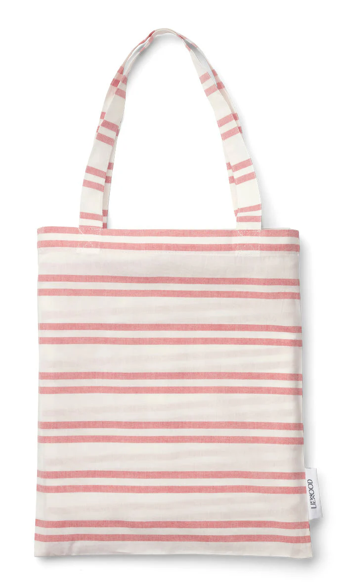 * Liewood Carl Dekbedset 140x200cm | Stripe Creme De La Creme/ Apple Red - Image 3
