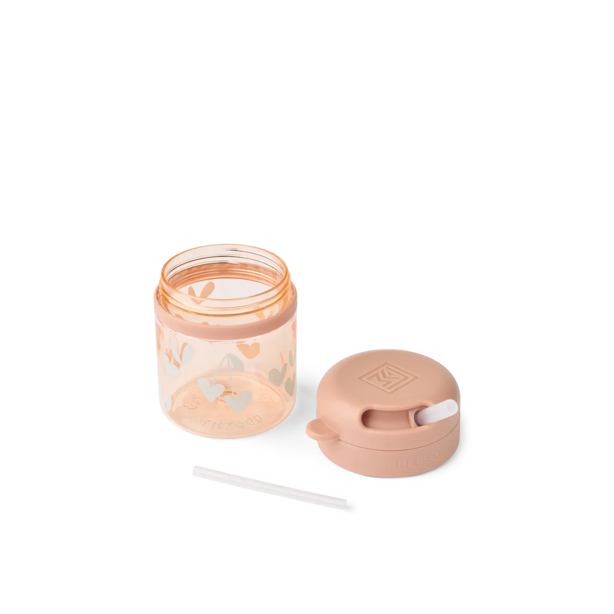 Liewood Pavia Tritan Drinkbeker Met Rietje 280ml | Sweethearts / Pale Tuscany - Image 2