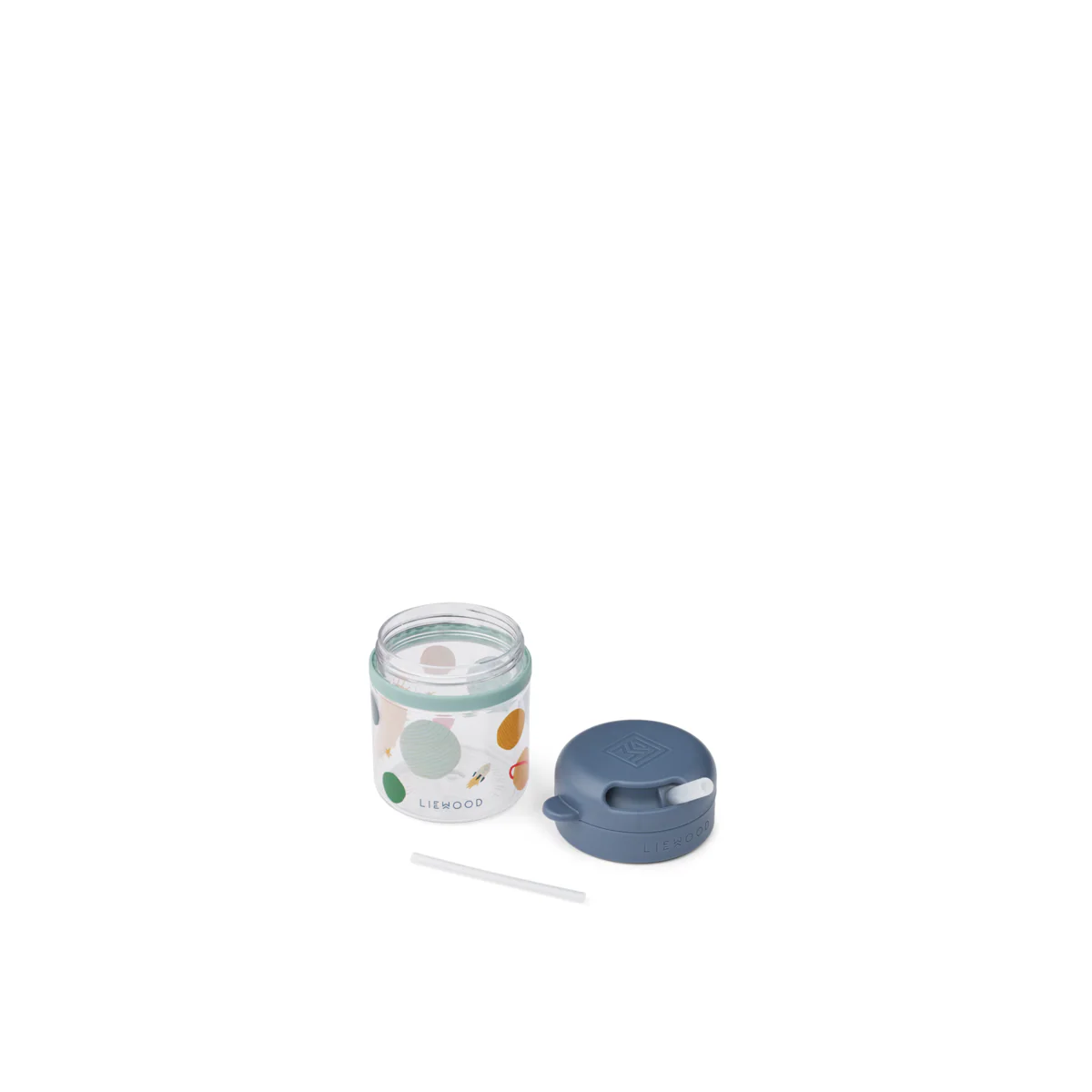 Liewood Pavia Tritan Drinkbeker Met Rietje 280ml | Universe / Classic Navy - Image 3