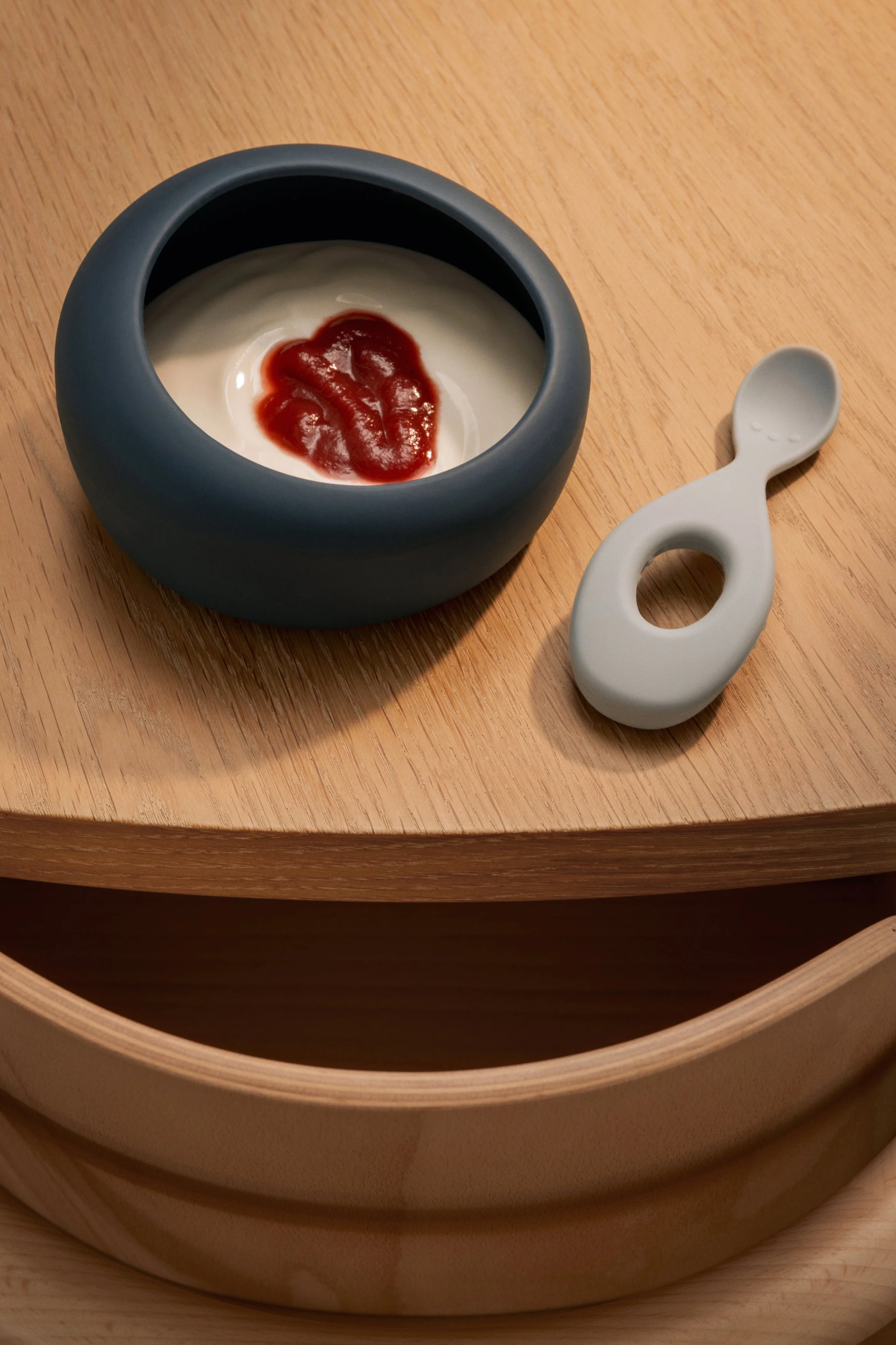 Liewood Sparia Bowl Met Lepels | Whale Blue / Dove Blue - Image 2