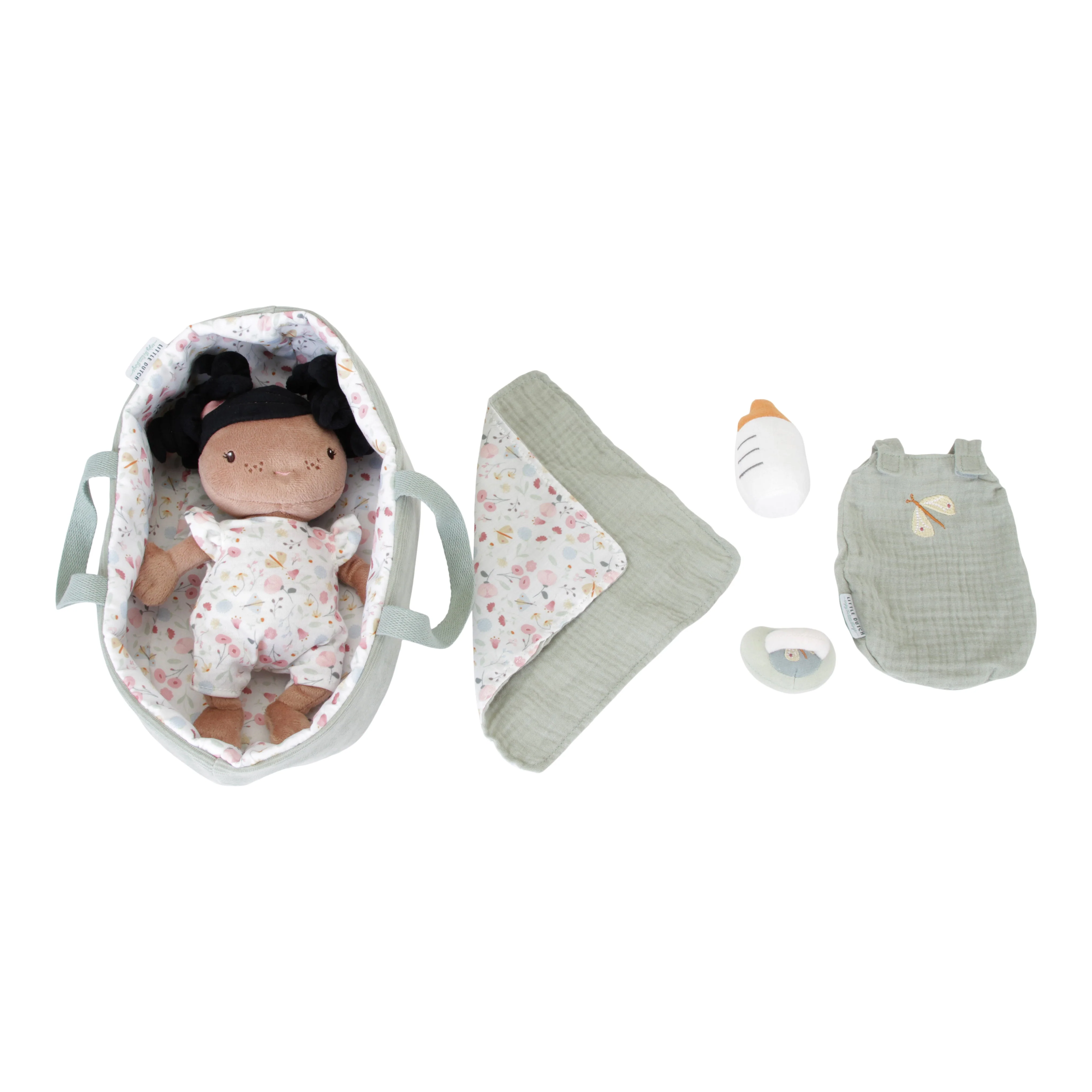 * Little Dutch Babypop Met Accessoires Evi | Flowers & Butterflies - Image 8