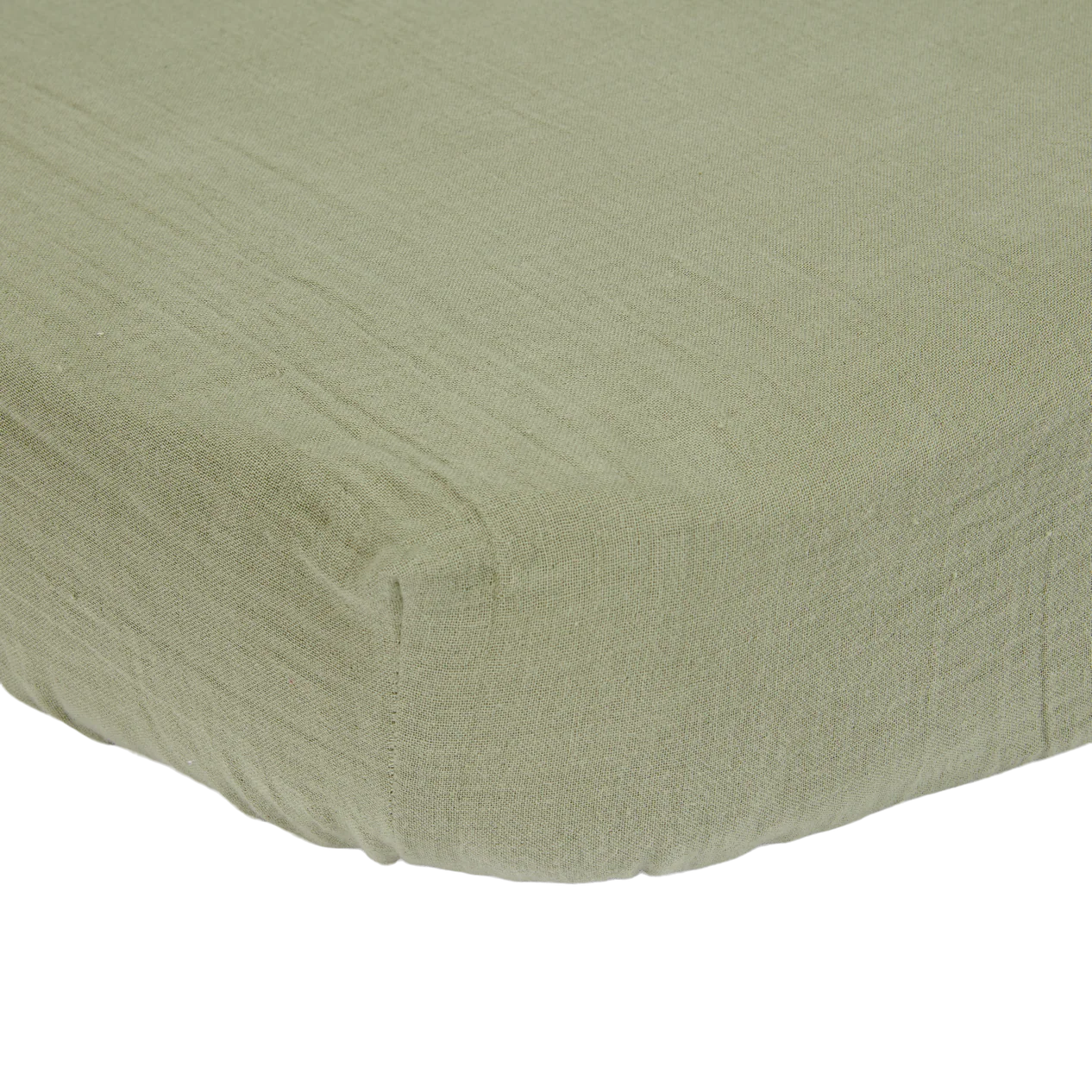* Little Dutch Hoeslaken 40x80cm Wieg | Olive - Image 2