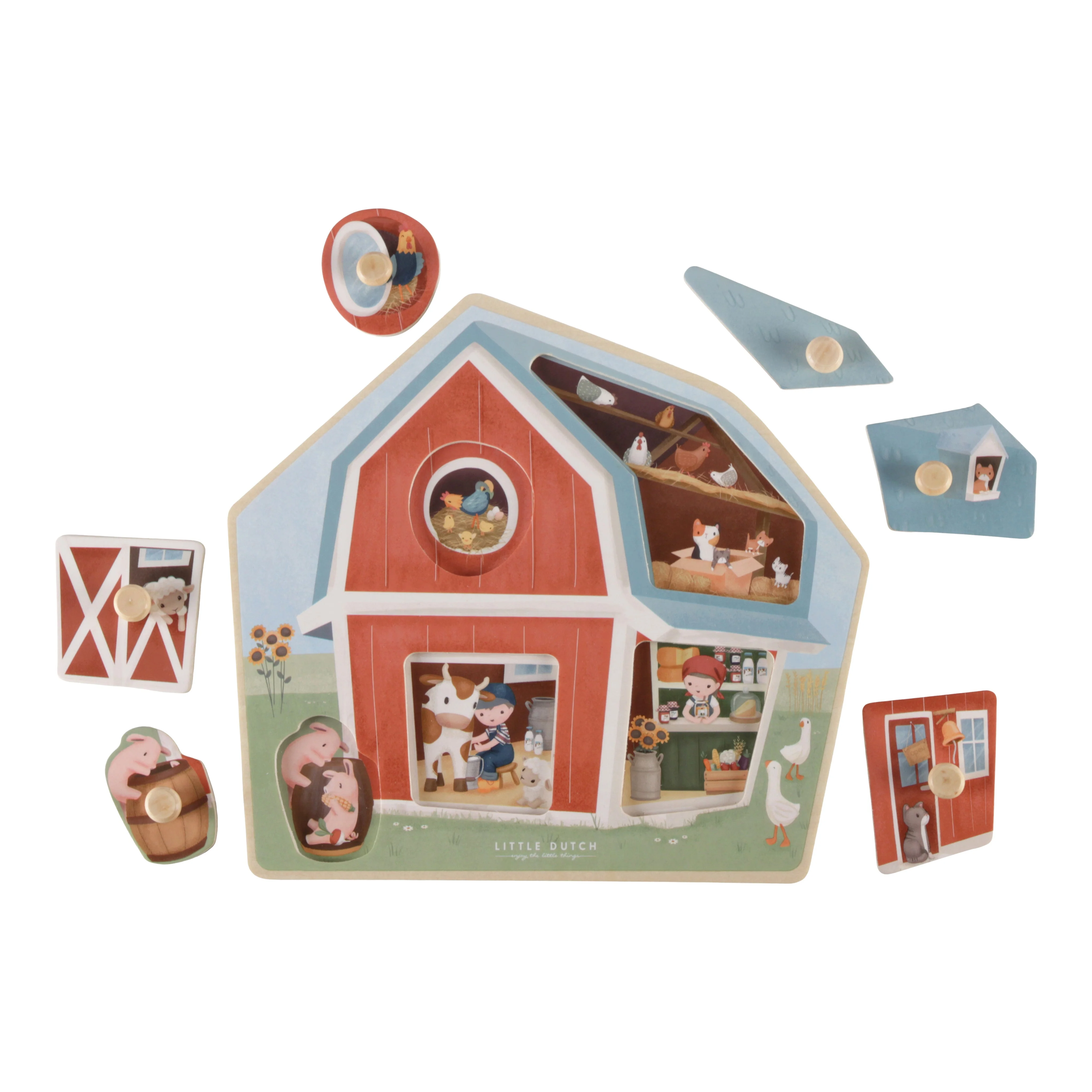 Little Dutch Houten Puzzel | Little Farm - Image 3