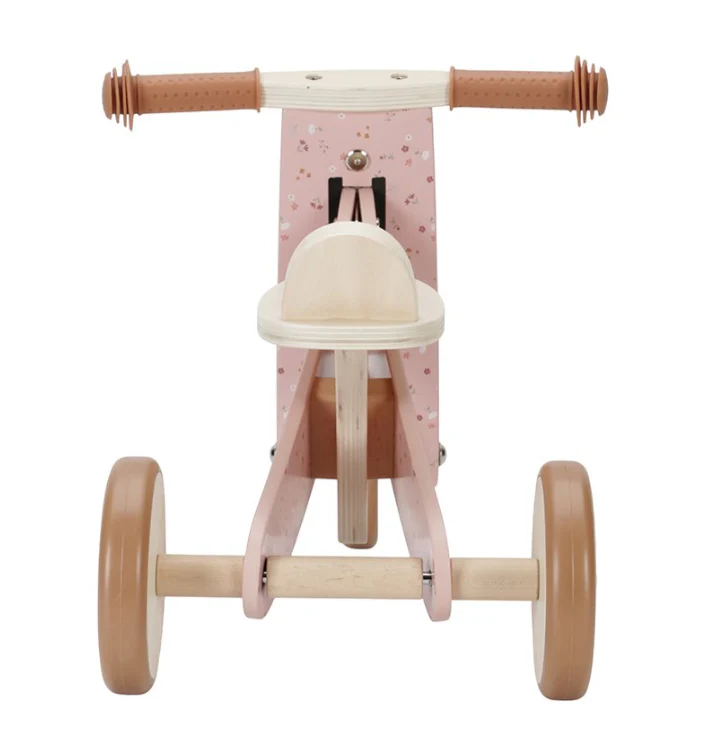 Little Dutch Loopfiets Driewieler | Roze - Image 3