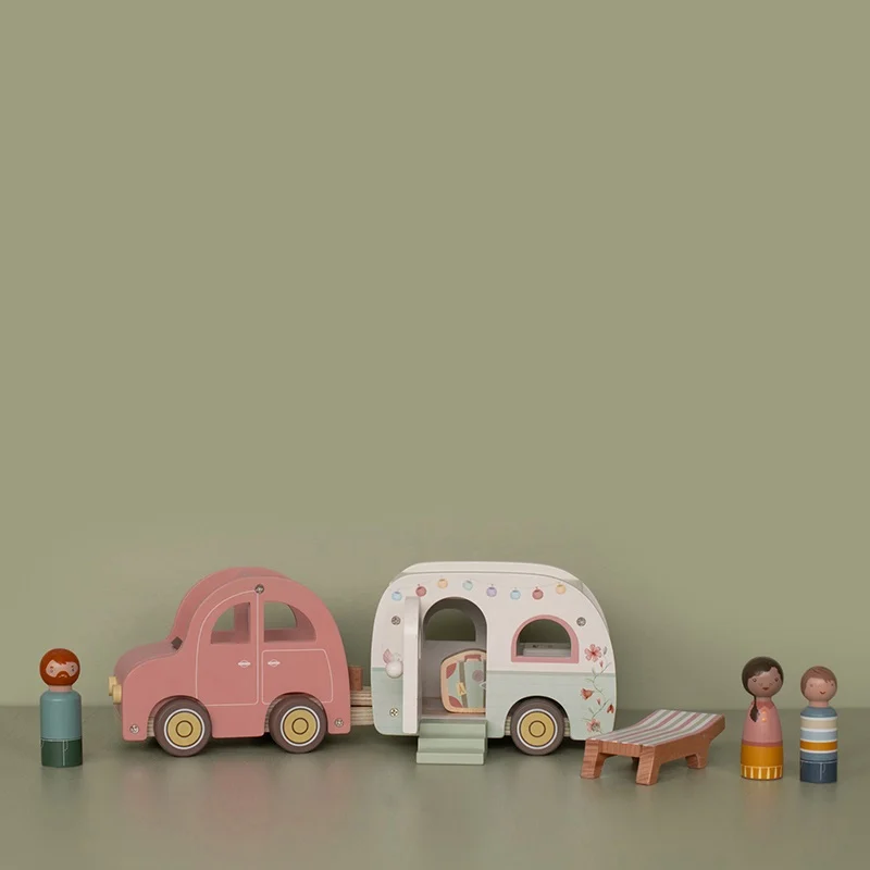 Little Dutch Speelgoed Auto Met Caravan - Image 4