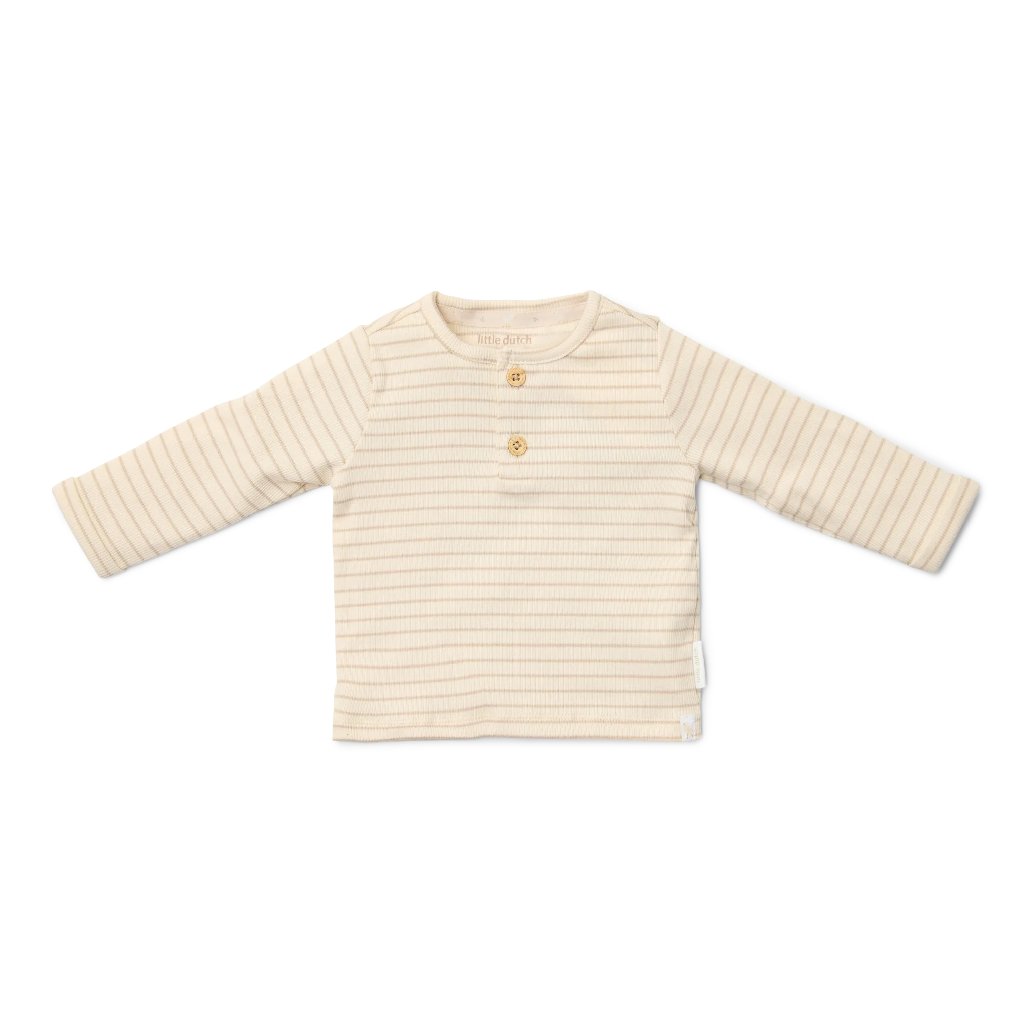 Little Dutch T-shirt Lange Mouw | Beige Stripe