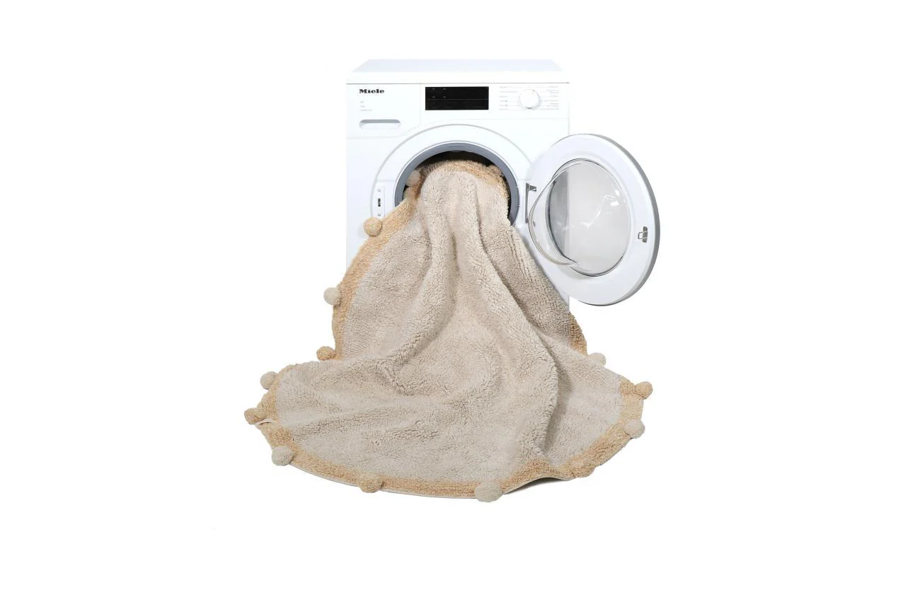 Lorena Canals machinewasbaar tapijt 120cm Bubbly Natural - Honey - Image 3