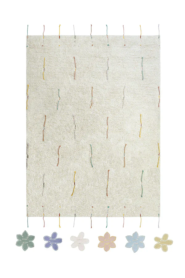 Lorena Canals Machinewasbaar Tapijt 120x160cm | Wildflowers - Image 4