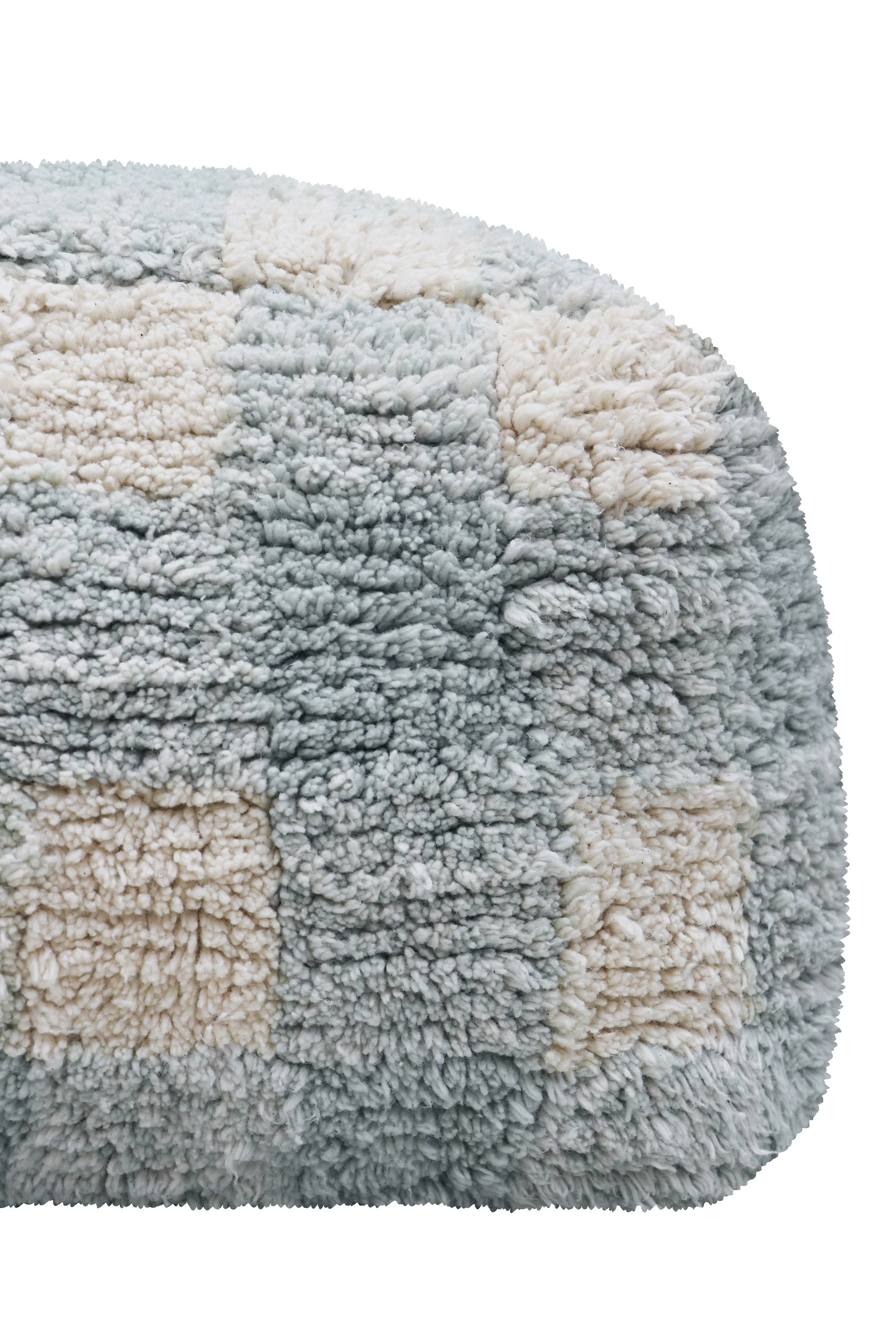 Lorena Canals Pouffe 20x40x40cm | Vichy Blue Sage - Image 4