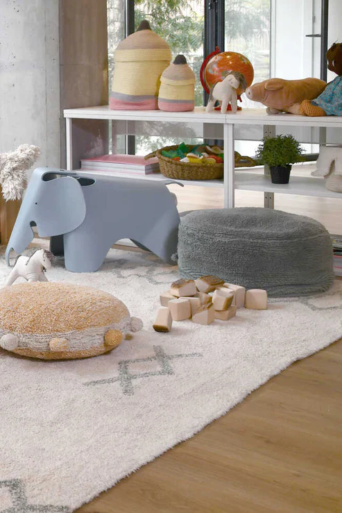 Lorena Canals Pouffe 20xØ50cm | Chill Vintage Blue - Image 3