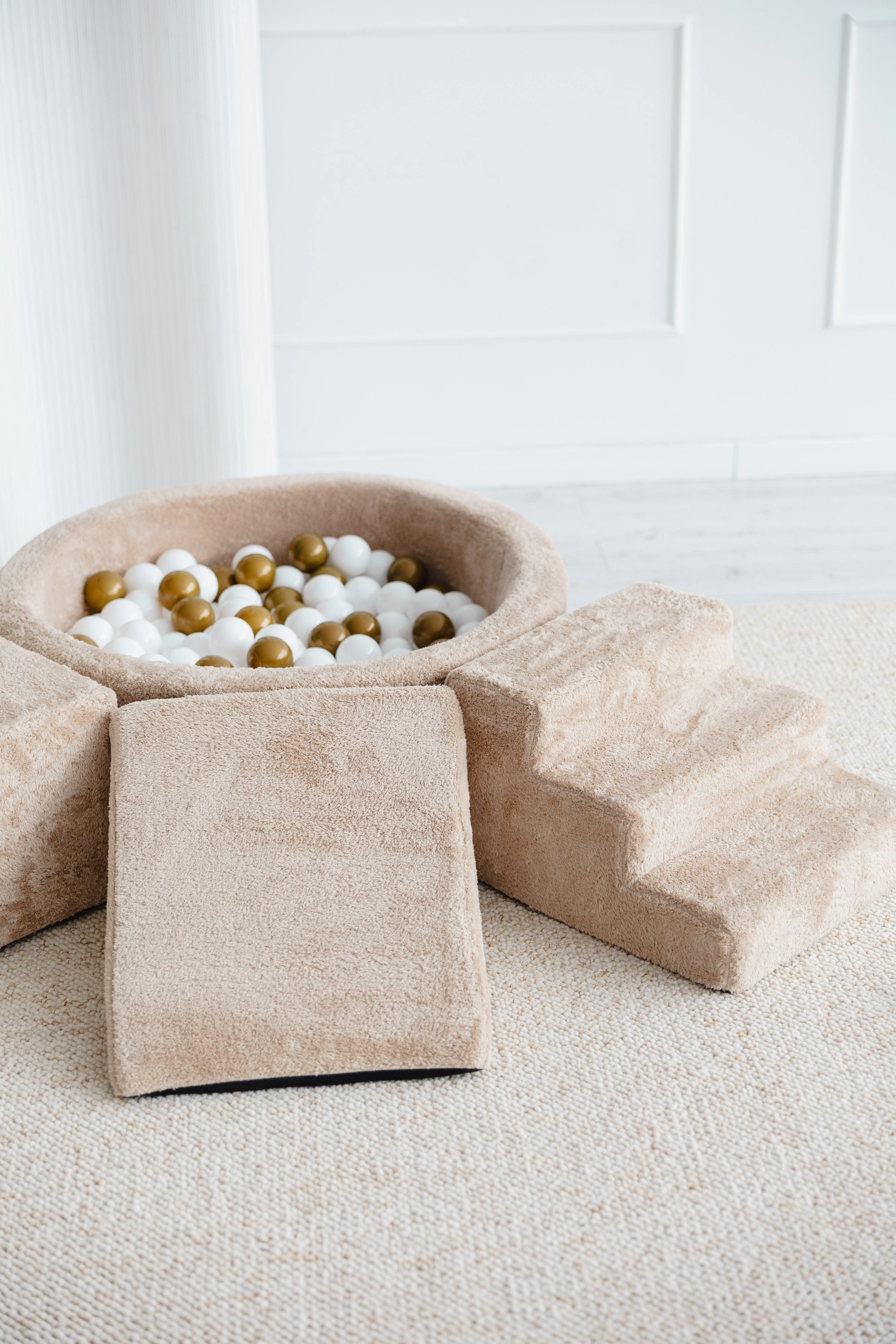 Moje Ballenbad Rond & Playset Elementen 3st Teddy | Beige - Image 2
