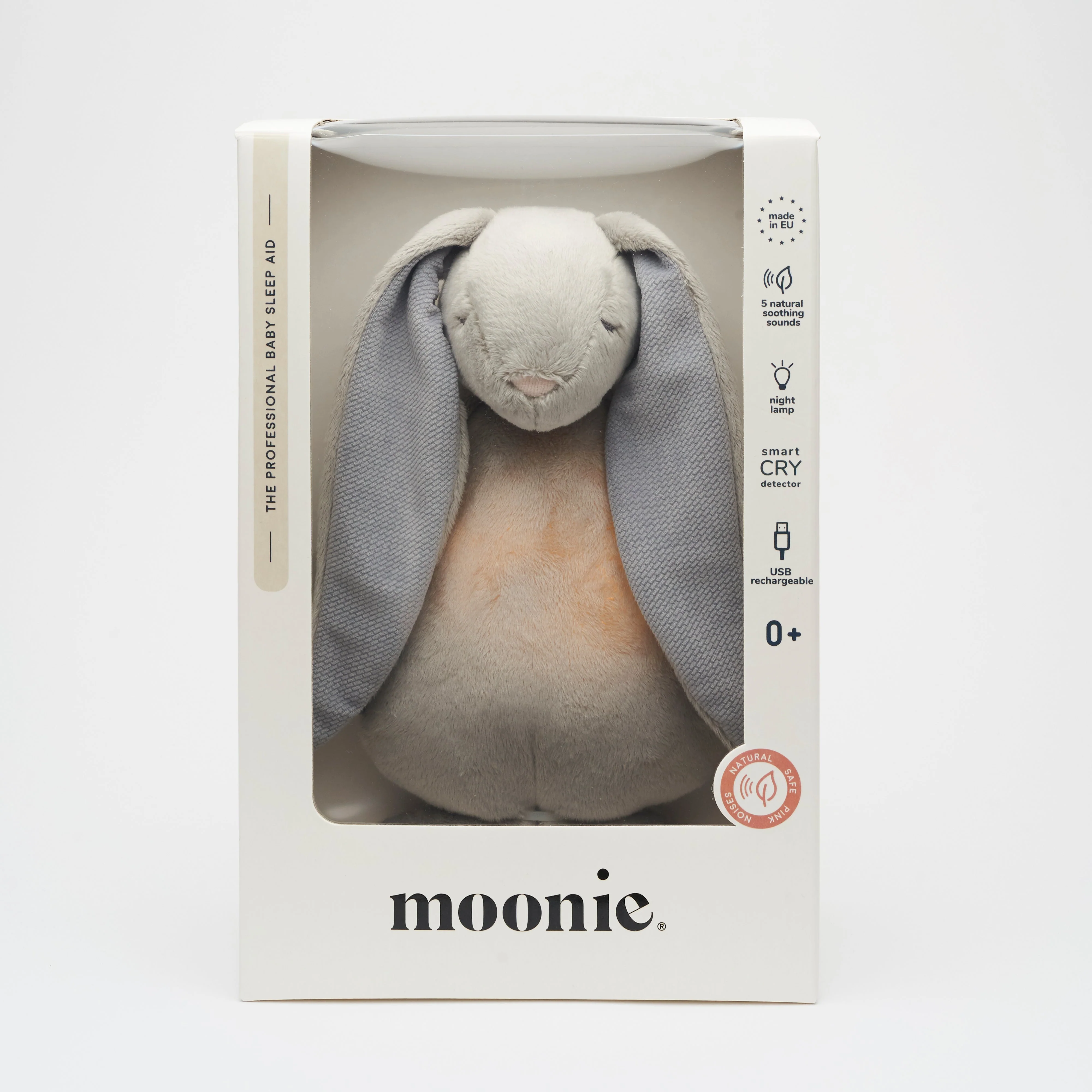 Moonie 2.0 upgrade - Knuffel Hartslag en Licht | Humming Friend Silver - Polyester - Image 3