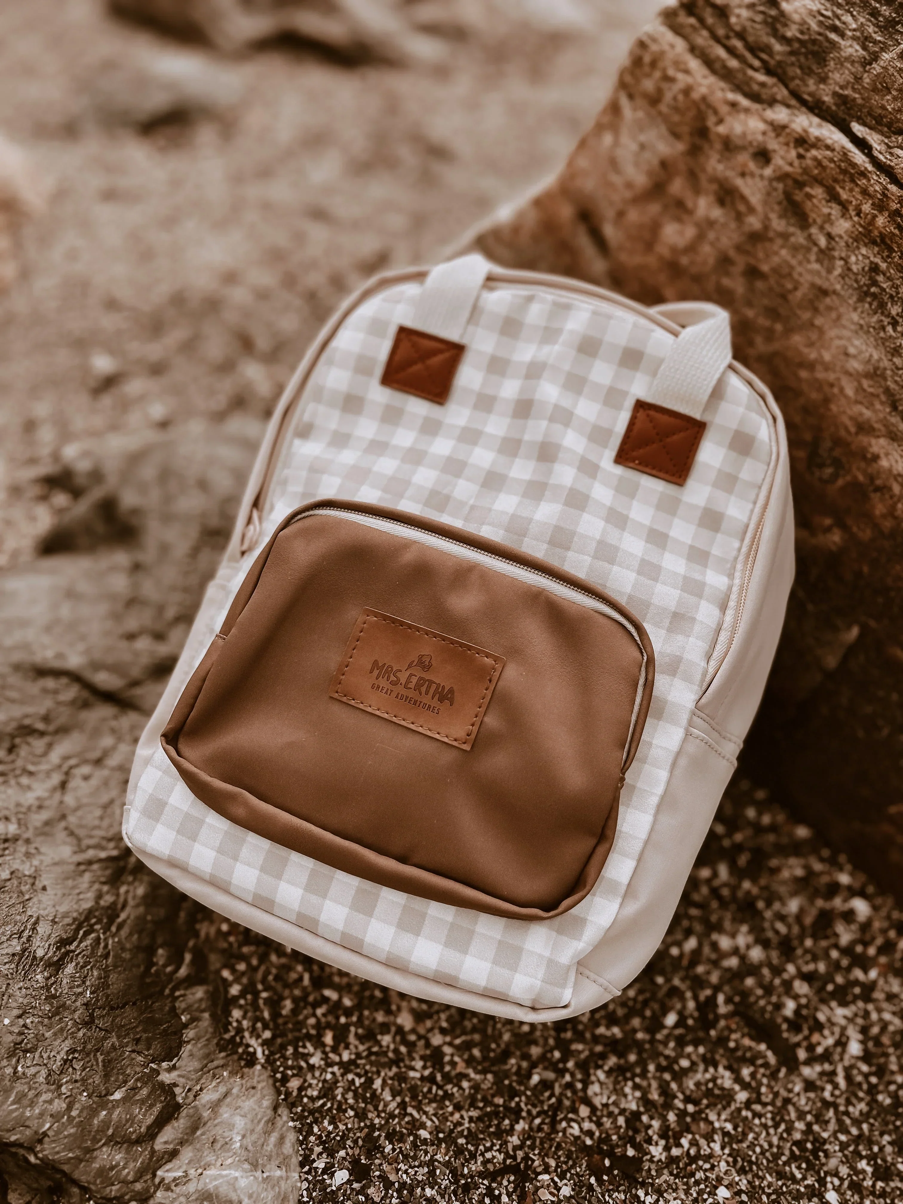 Mrs. Ertha Rugzak 38 cm | Soft Squares - Image 4