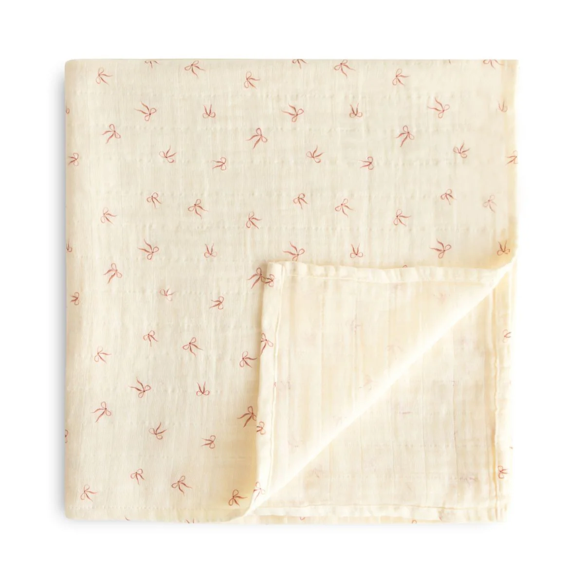 Mushie Hydrofiele Doek 120x120cm | Strikjes