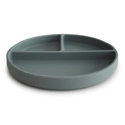 Mushie Silicone Bord Rond Met Zuignap | Dried Thyme - Image 3