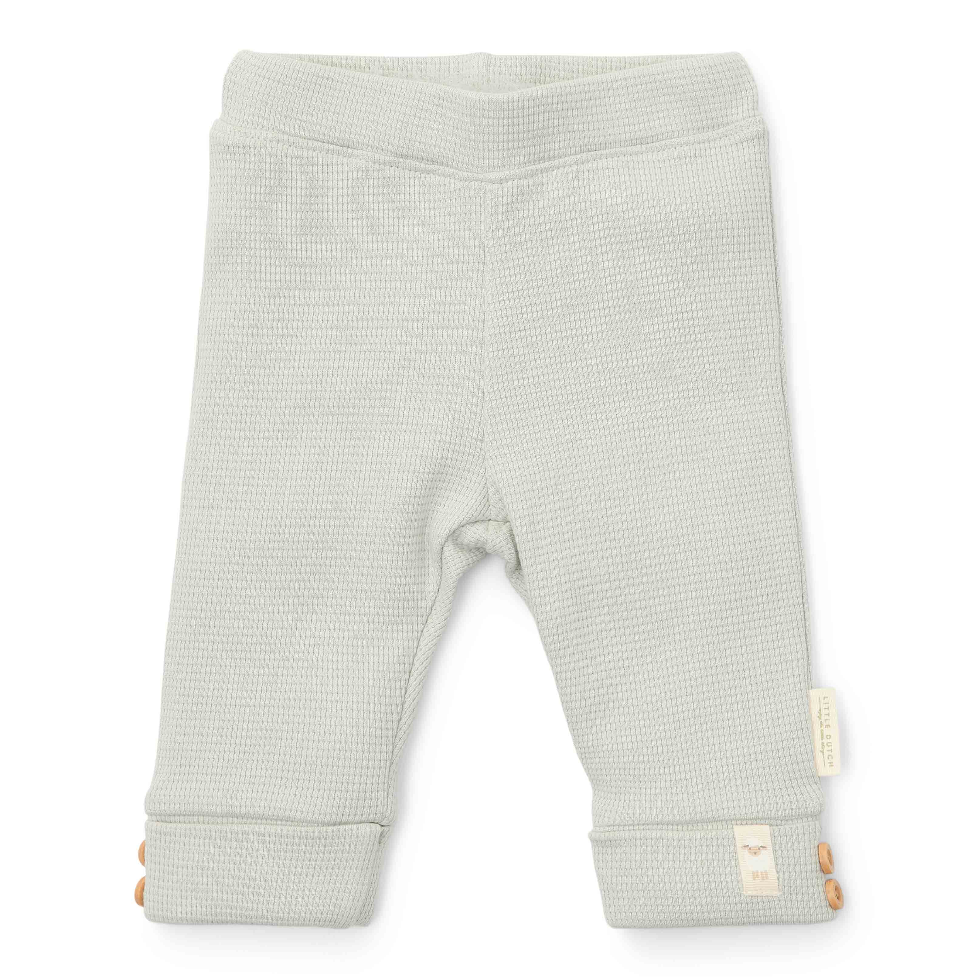 * Little Dutch Newborn Noos Little Farm Broekje Wafel | Soft Green