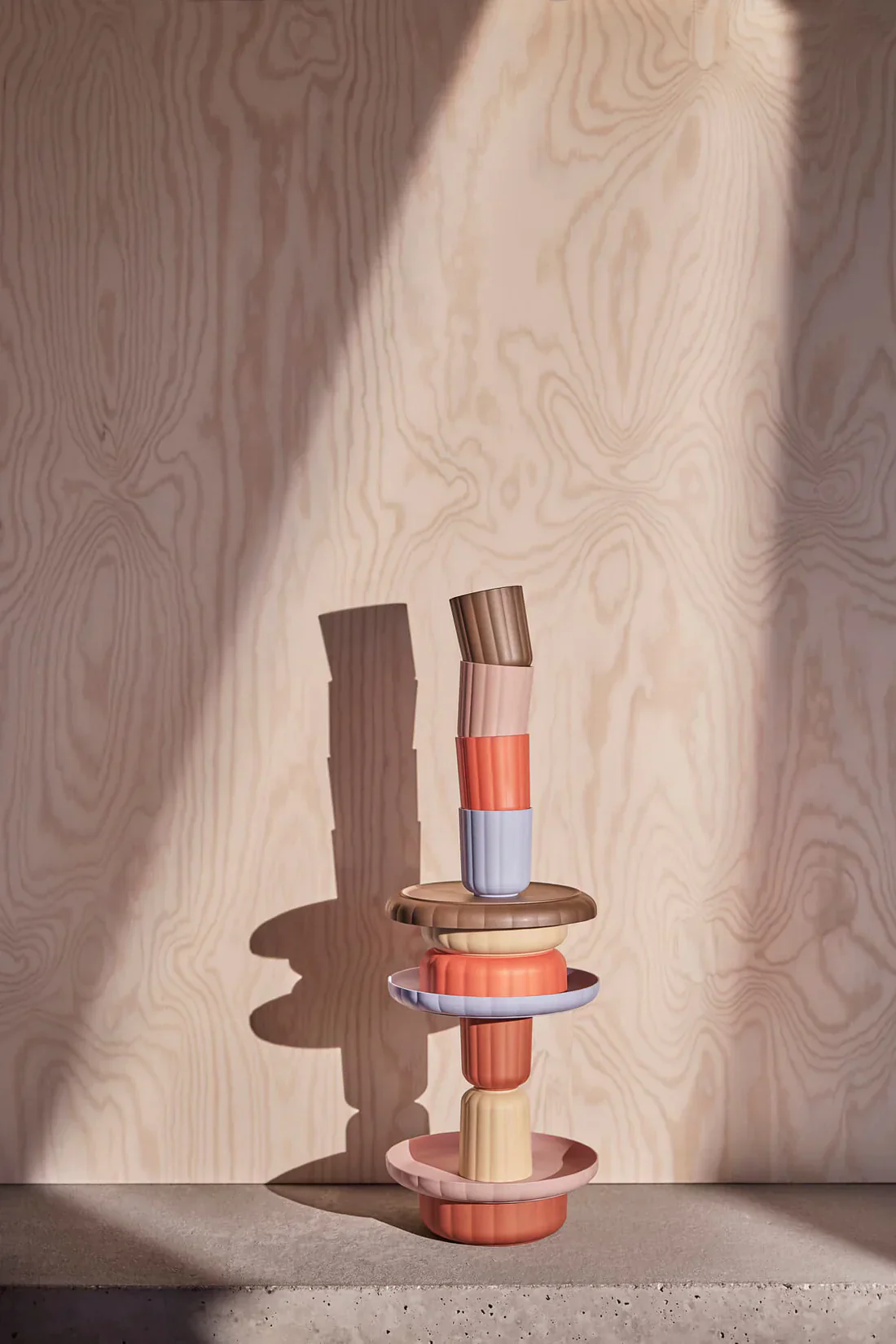 OYOY Living Pullo Cup Drinkbeker | Caramel / Ice Blue - Image 4