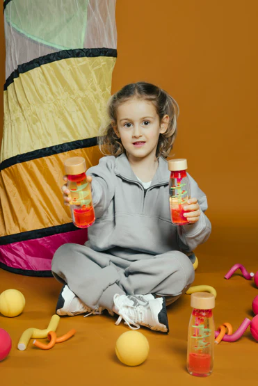 Petit Boum Sensorische Fles | Spiraal Roze - Image 2