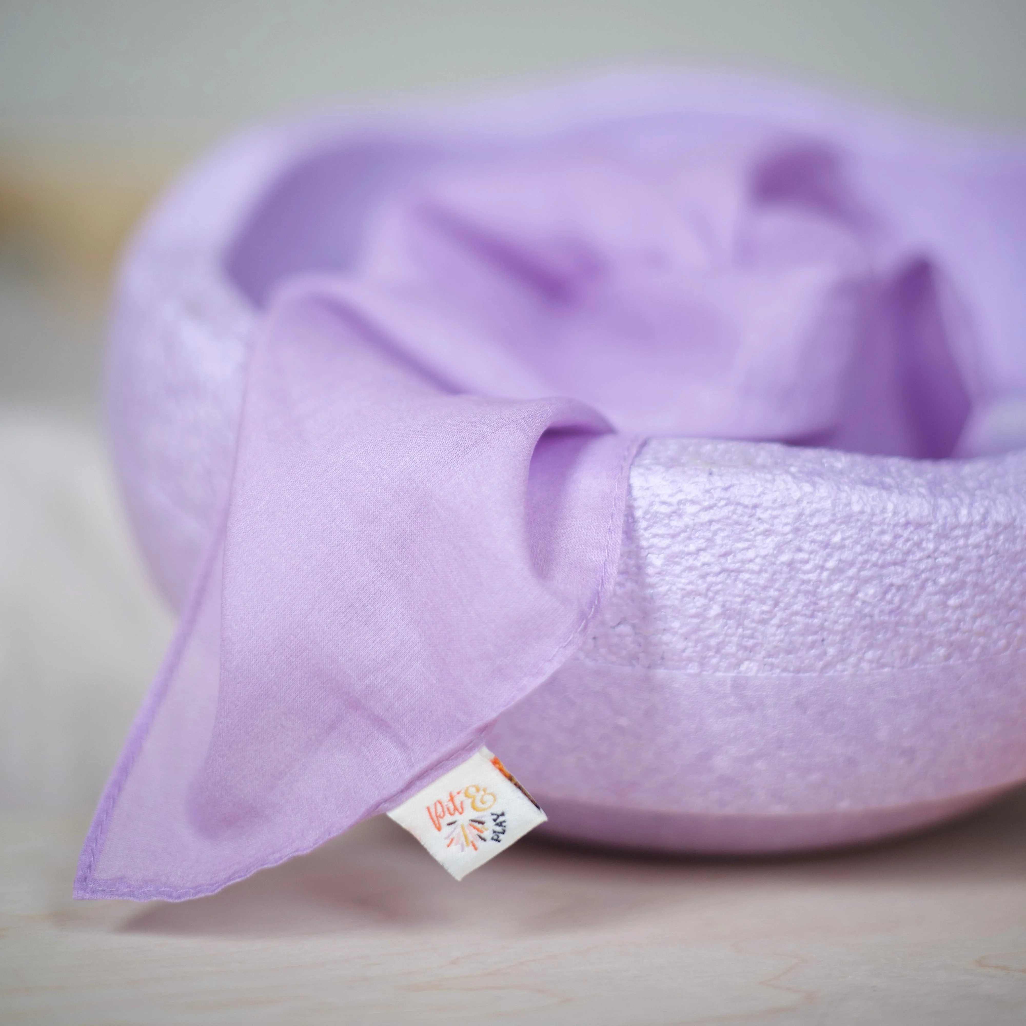 Pit & Play Pastel Speeldoek 48x48cm | Lila - Image 2