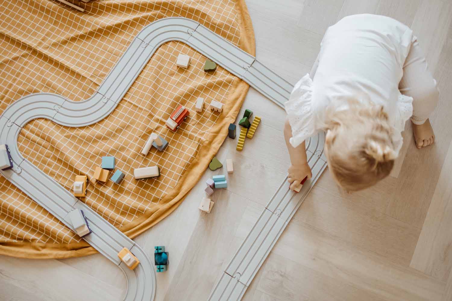 Play and go Opbergzak Organic | Speelmat Grid Mustard - Image 11