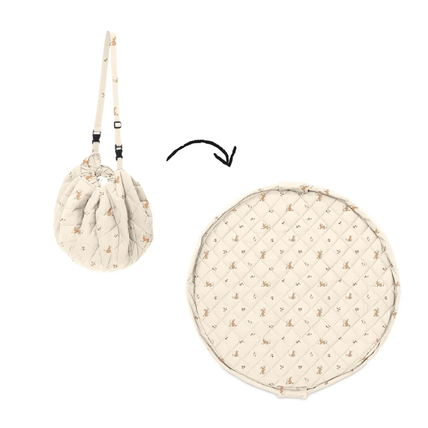 Play & Go Babymat Organic | Rabbit - Image 3