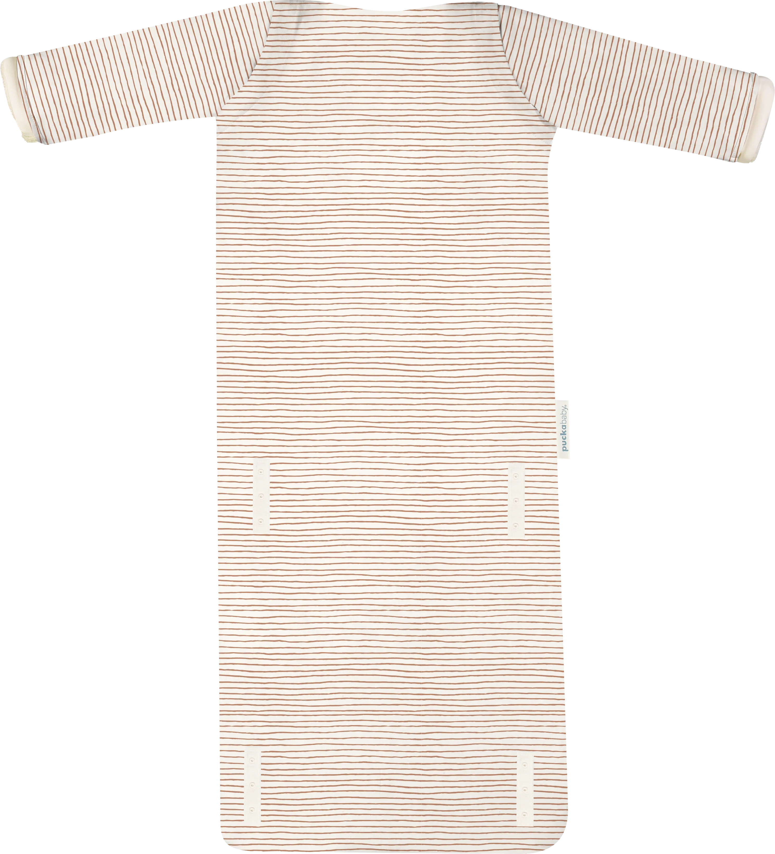 Puckababy Slaapzak The Bag 4 Seasons - 6 M/2.5 Y | 100 CM | Hazel stripes - Image 3