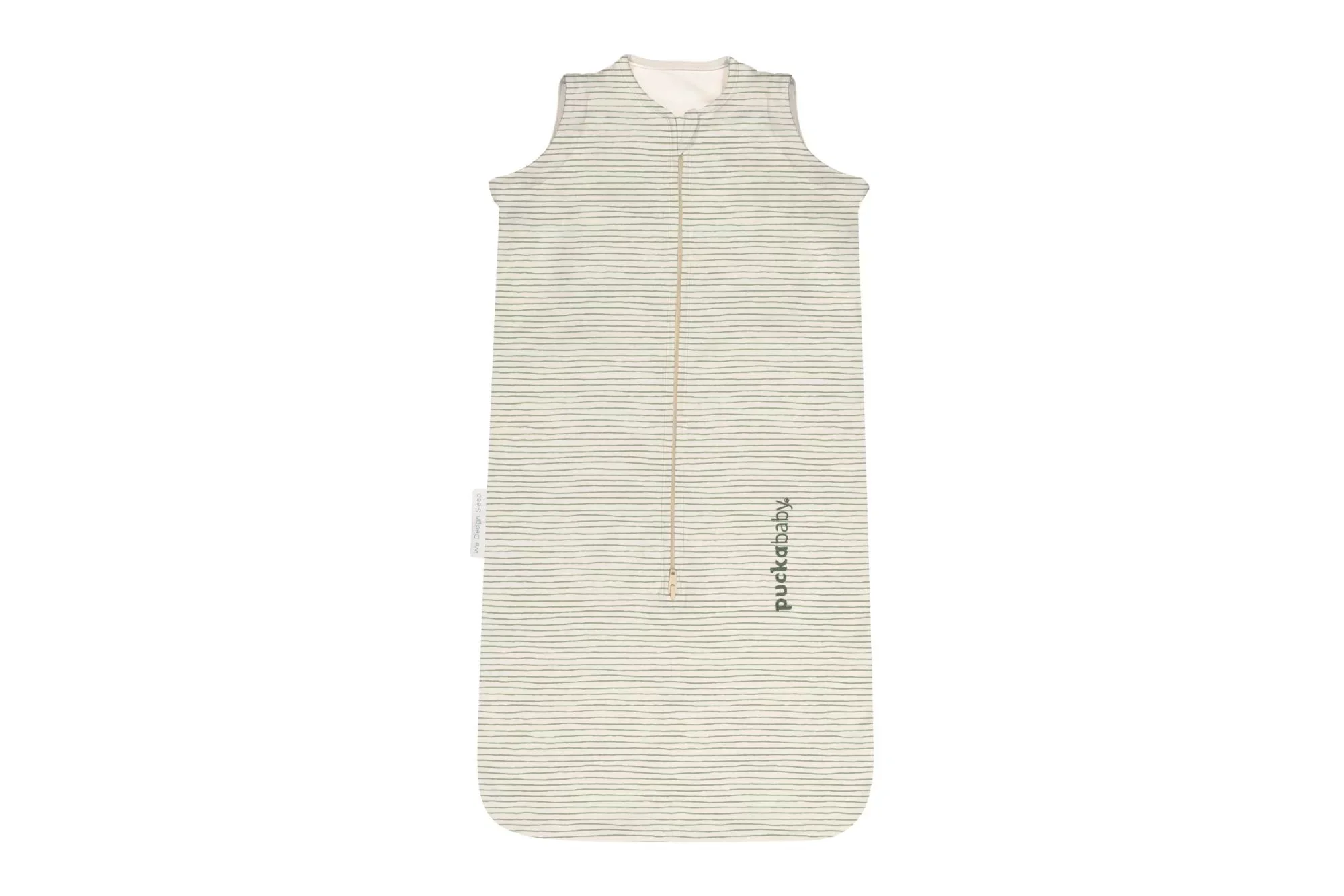 Puckababy Slaapzak The Bag Newborn < 6 M | 70 CM - Cotton | Green Stripes - Image 6
