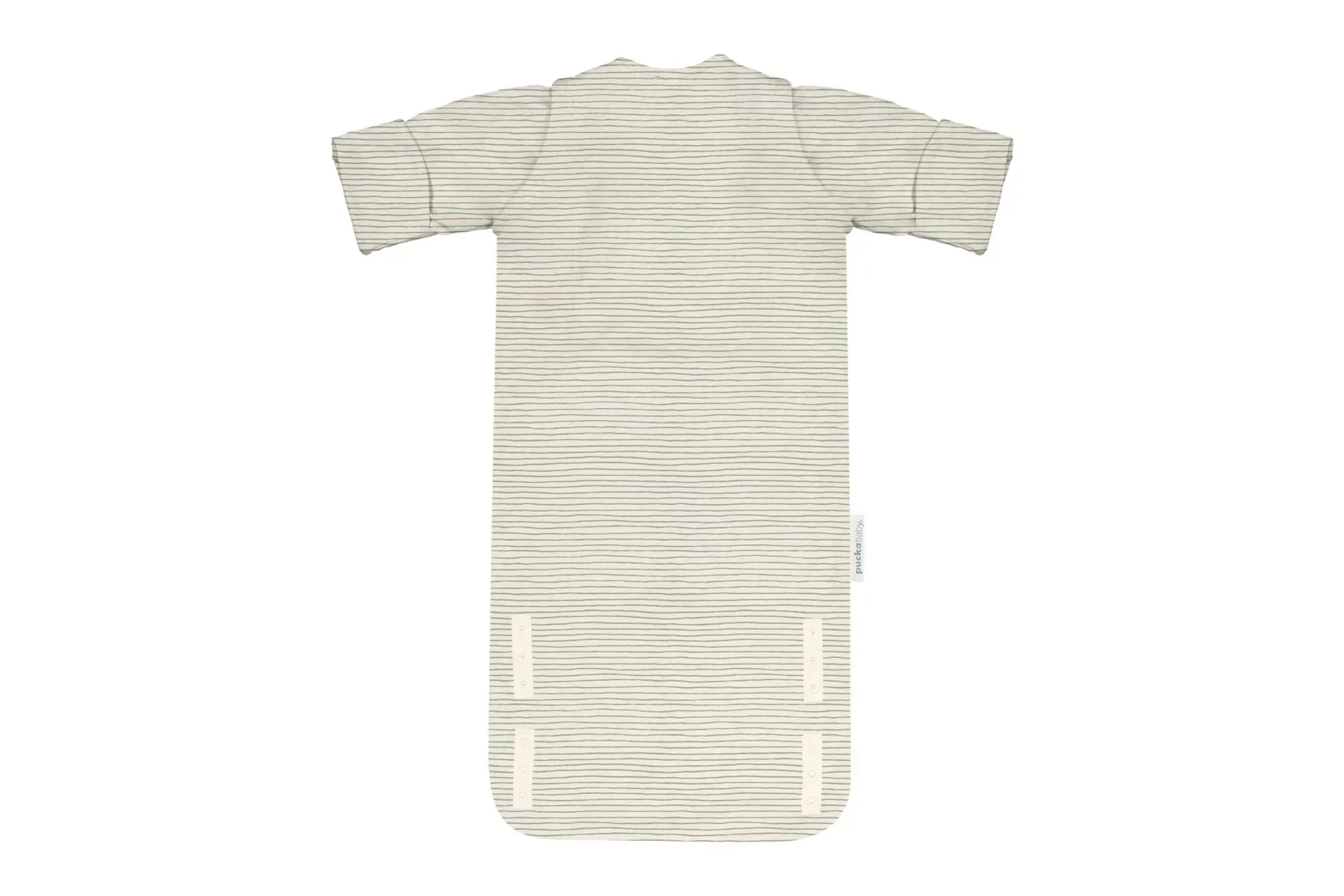 Puckababy Slaapzak The Bag Newborn < 6 M | 70 CM - Cotton | Green Stripes - Image 7