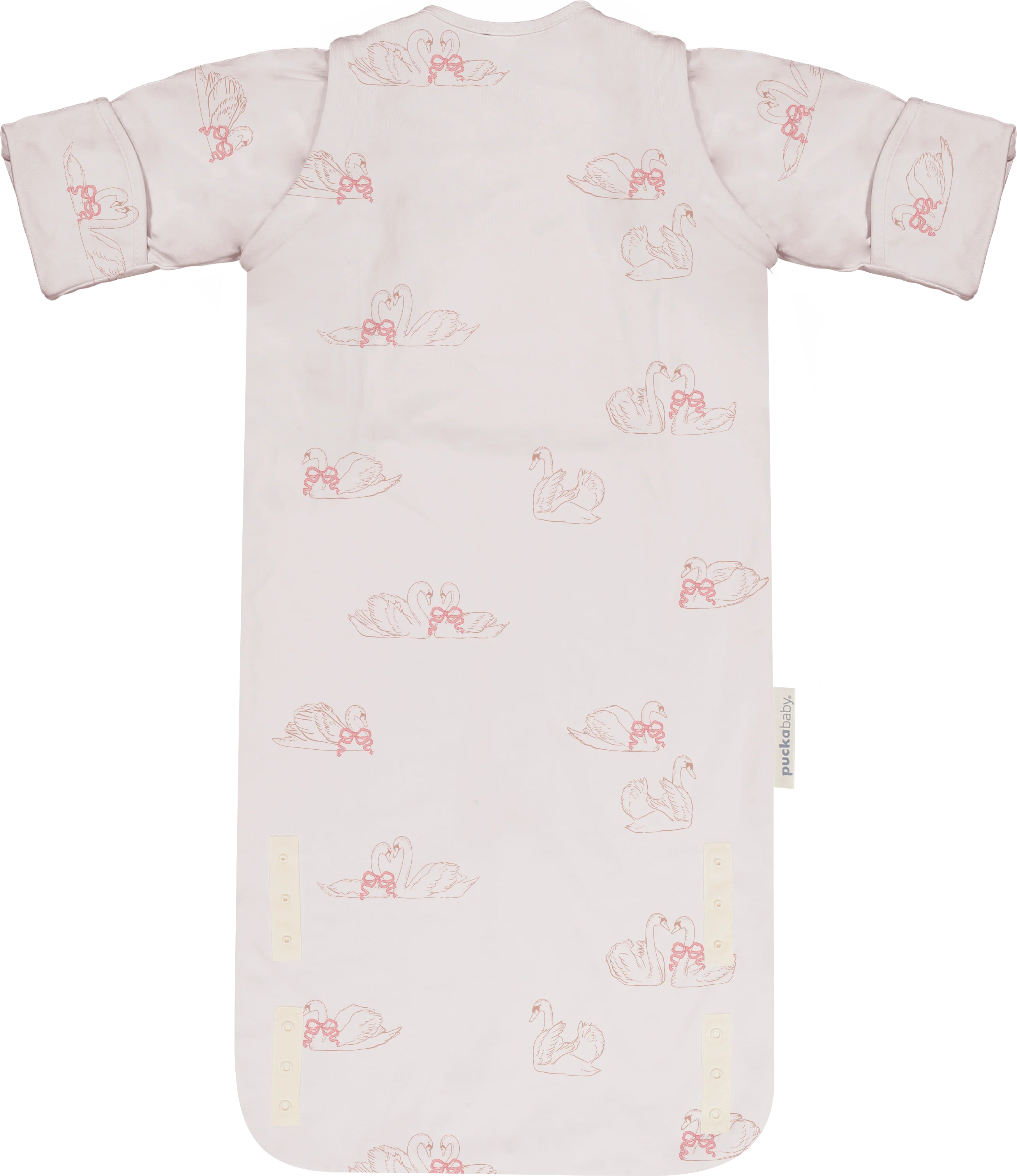 Puckababy Slaapzak The Bag Newborn < 6 M | 70 CM - Cotton | Swans - Image 3