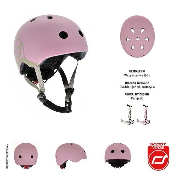 Scoot and Ride Helm X SMALL - Rose - Image 3