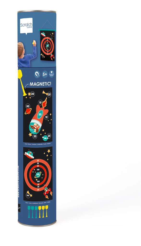 *  Scratch Magnetisch Dubbelzijdig Darts Bord | Space - Image 2