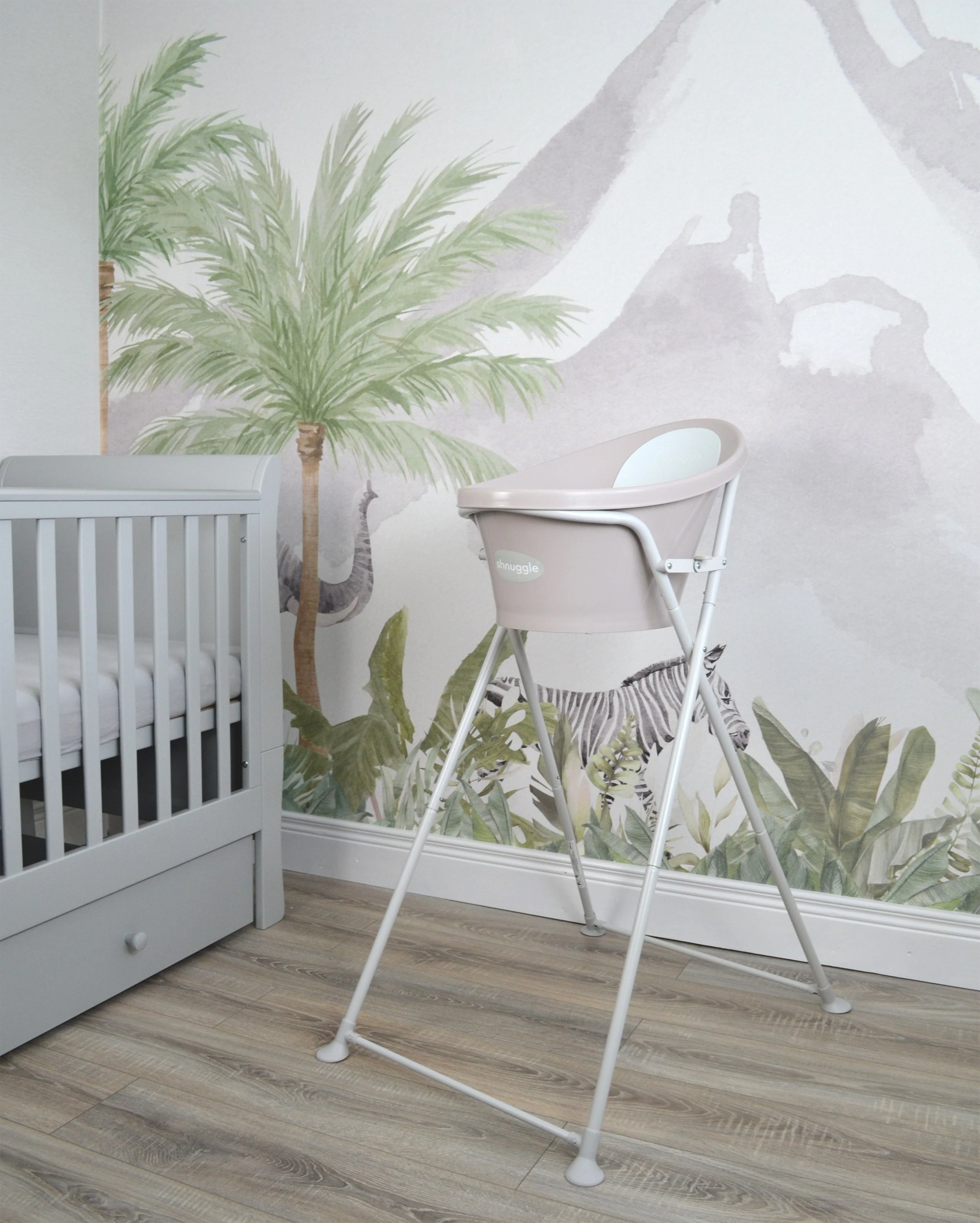 Shnuggle Newborn Babybadje | Taupe - Image 3