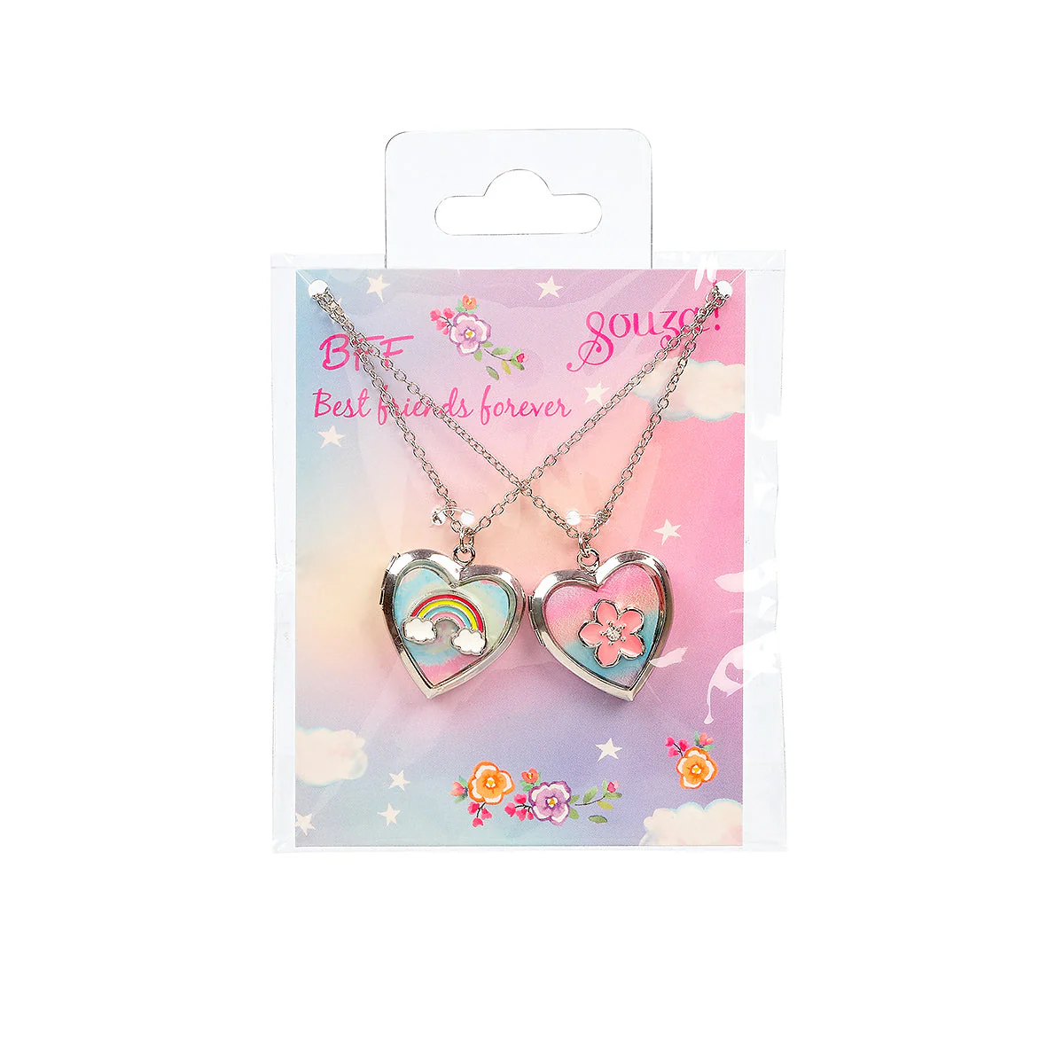 * Souza Giftpack BFF Hart, 2 kettingen (2 stuks/kaartje, 1 kaartje) - Image 2
