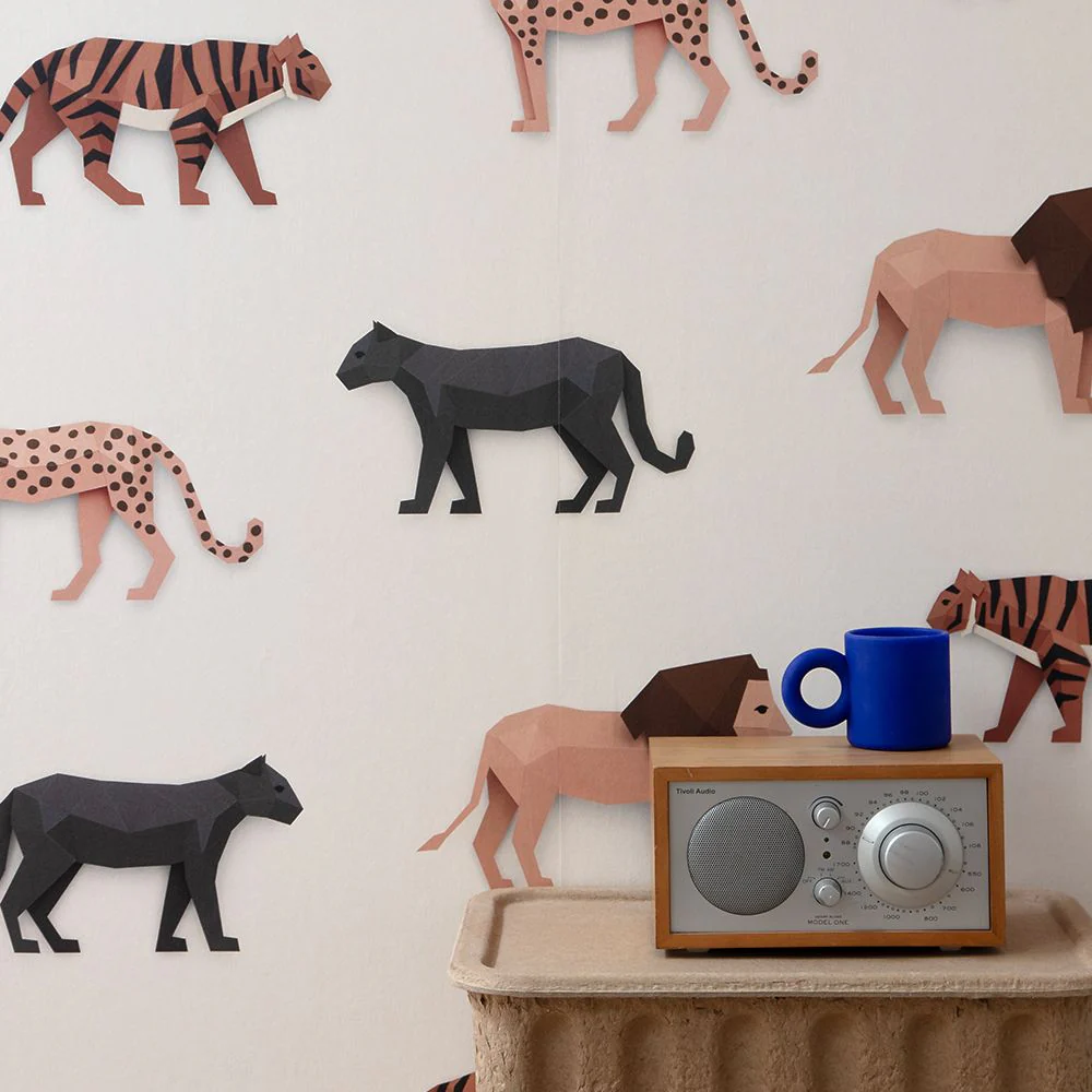 Studio Ditte Behangpapier | Big Cats Crème - Image 4