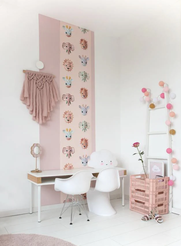 Studio Ditte Behangpapier | Wild animals pink - Image 3