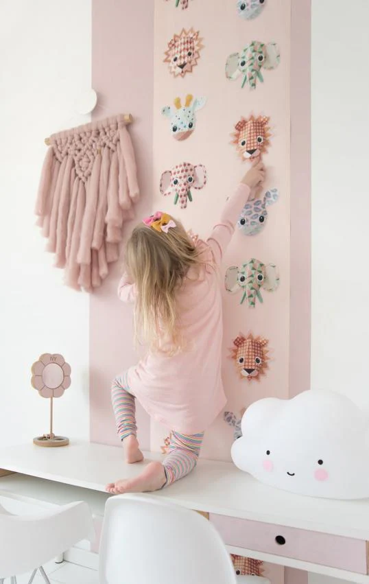 Studio Ditte Behangpapier | Wild animals pink - Image 4