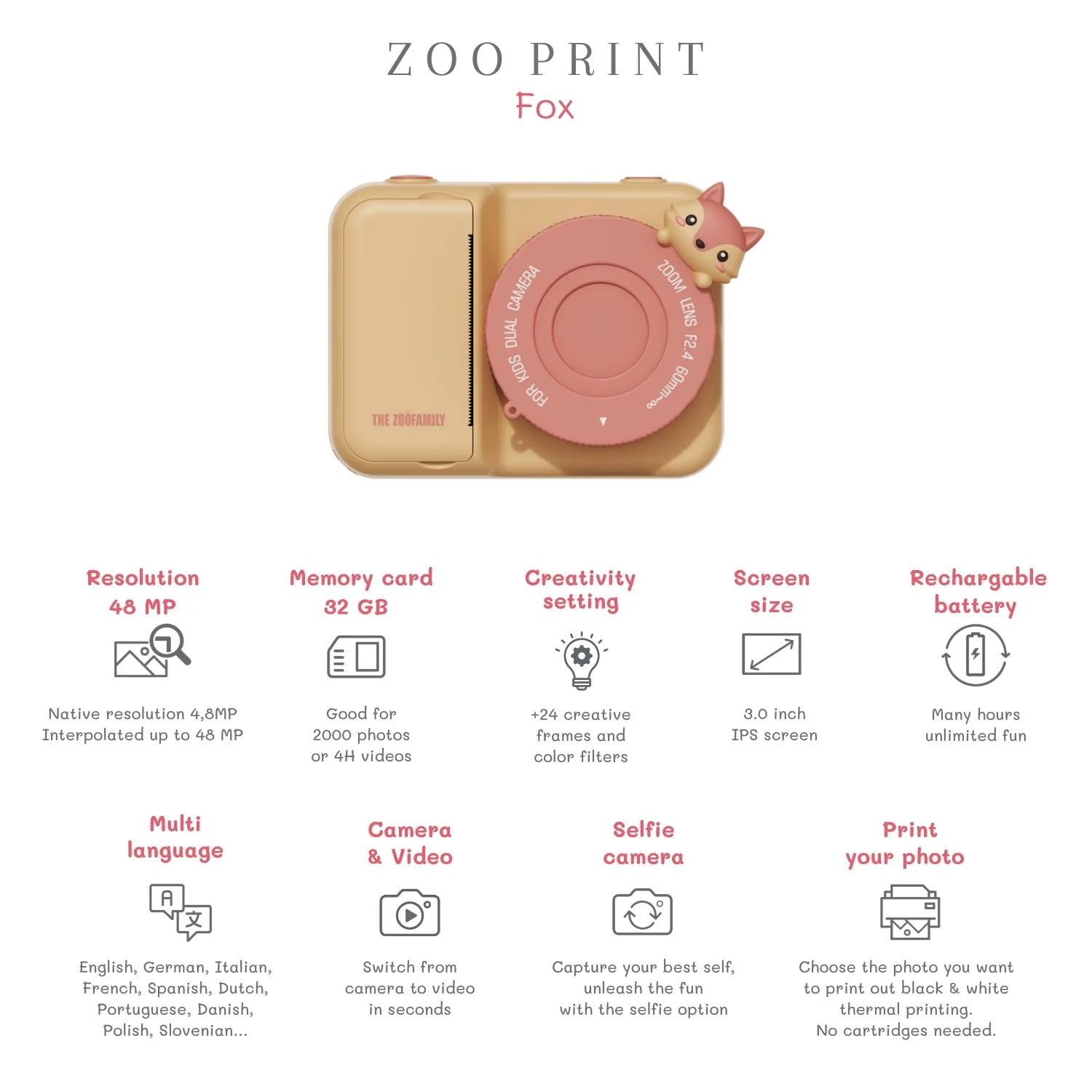 The Zoofamily Zoo print | fox - Image 11