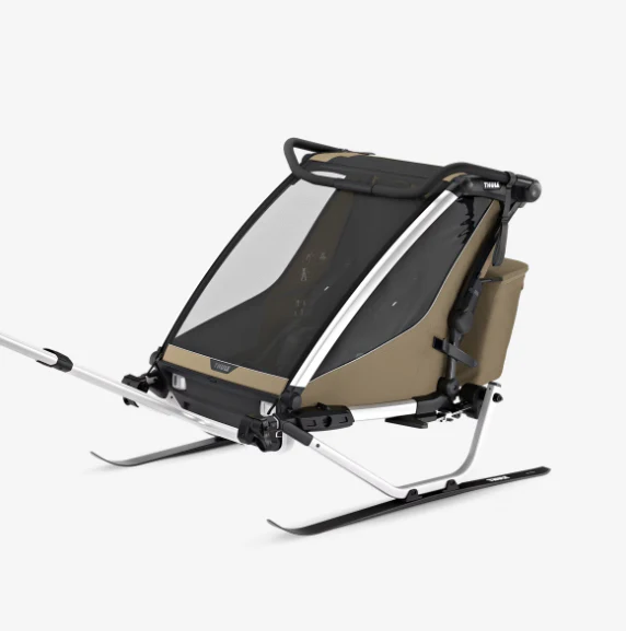 Thule Chariot Cross 2 Dubbelzits Multisport-Fietstrailer Dubbel | Licht Kaki - Image 5