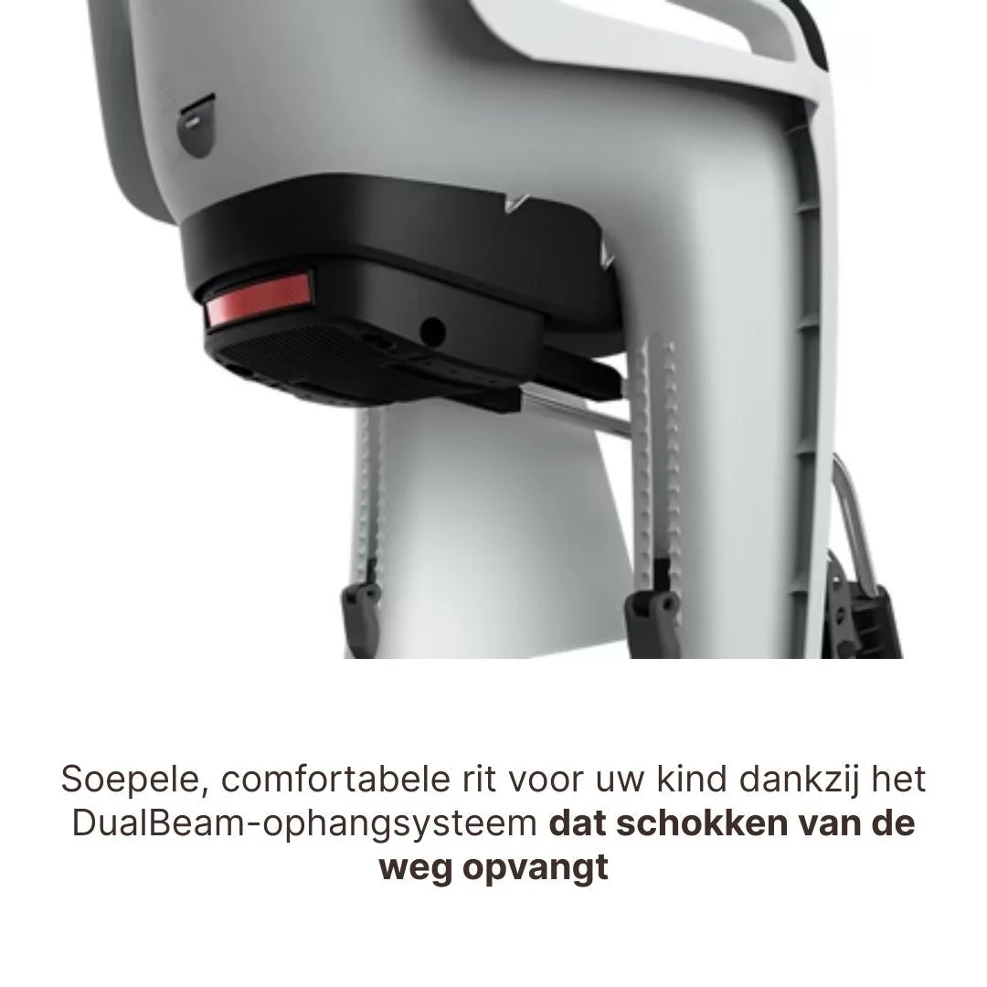 Thule Ride Along 2 Kantelbaar Fietsstoel Achterop Frame Montage | Lichtgrijs - Image 8