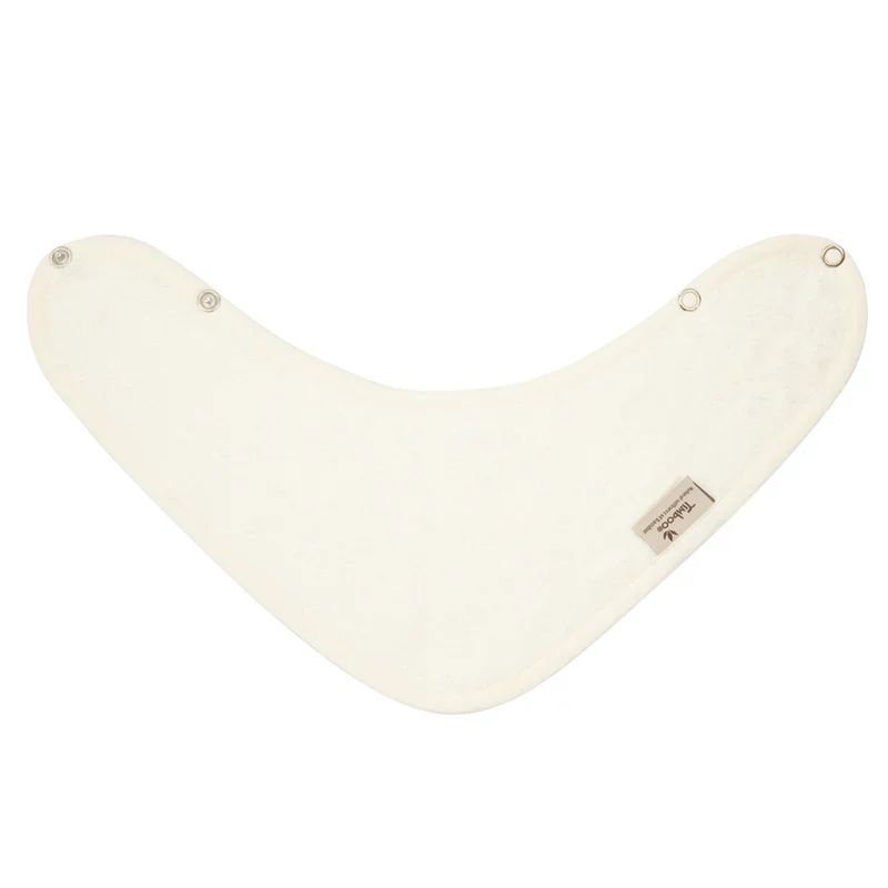 Timboo Bandana Slab Bamboe Kwijlsjaaltje Dubbele Laag | Daisy White