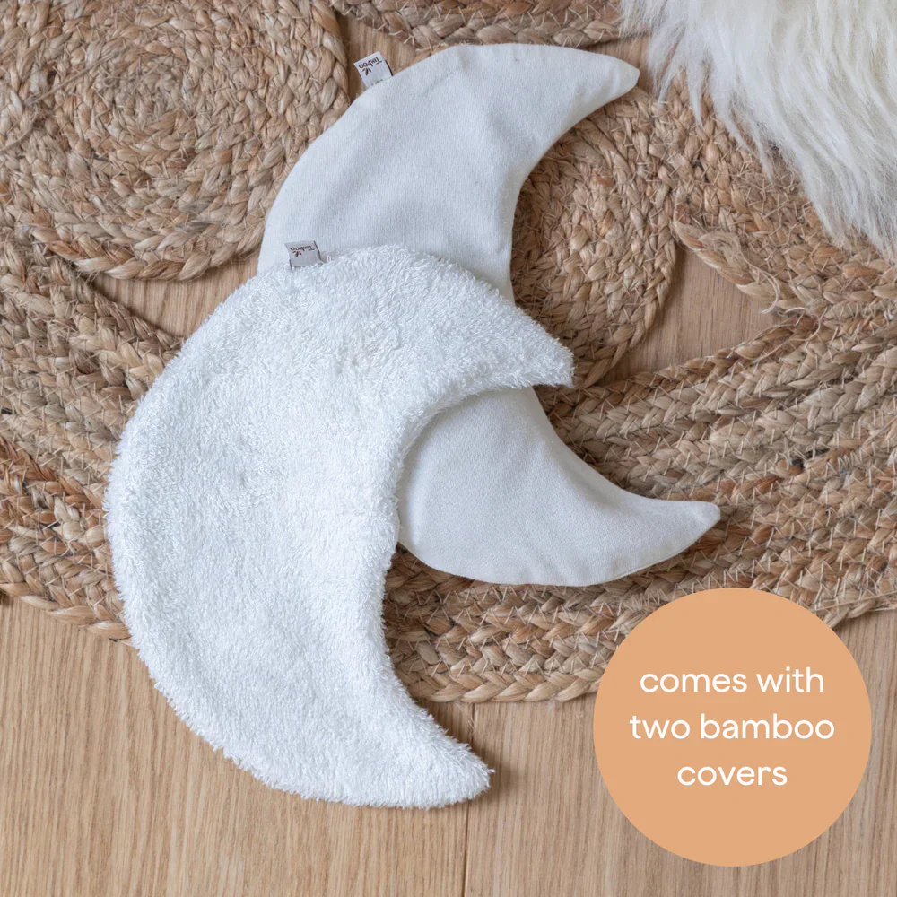 Timboo Knuffel Warmtekussen Relaxing Heat Moon | Riviera Blue - Image 2