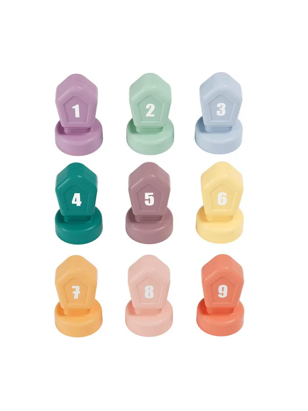 Topbright Happy Dino Twist Houten Cijfers en Kleuren Leren Spel - Image 5