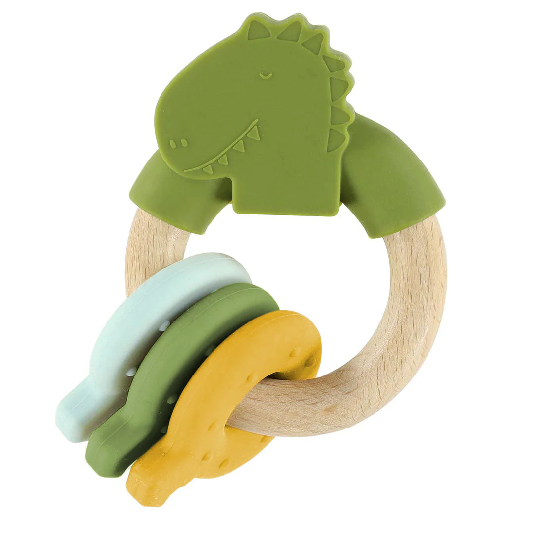 Trixie Houten Siliconen Activiteitenring  | Mr. Dino