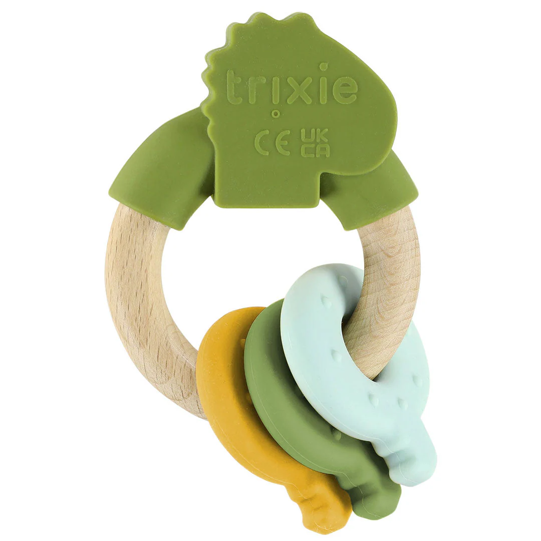 Trixie Houten Siliconen Activiteitenring  | Mr. Dino - Image 3