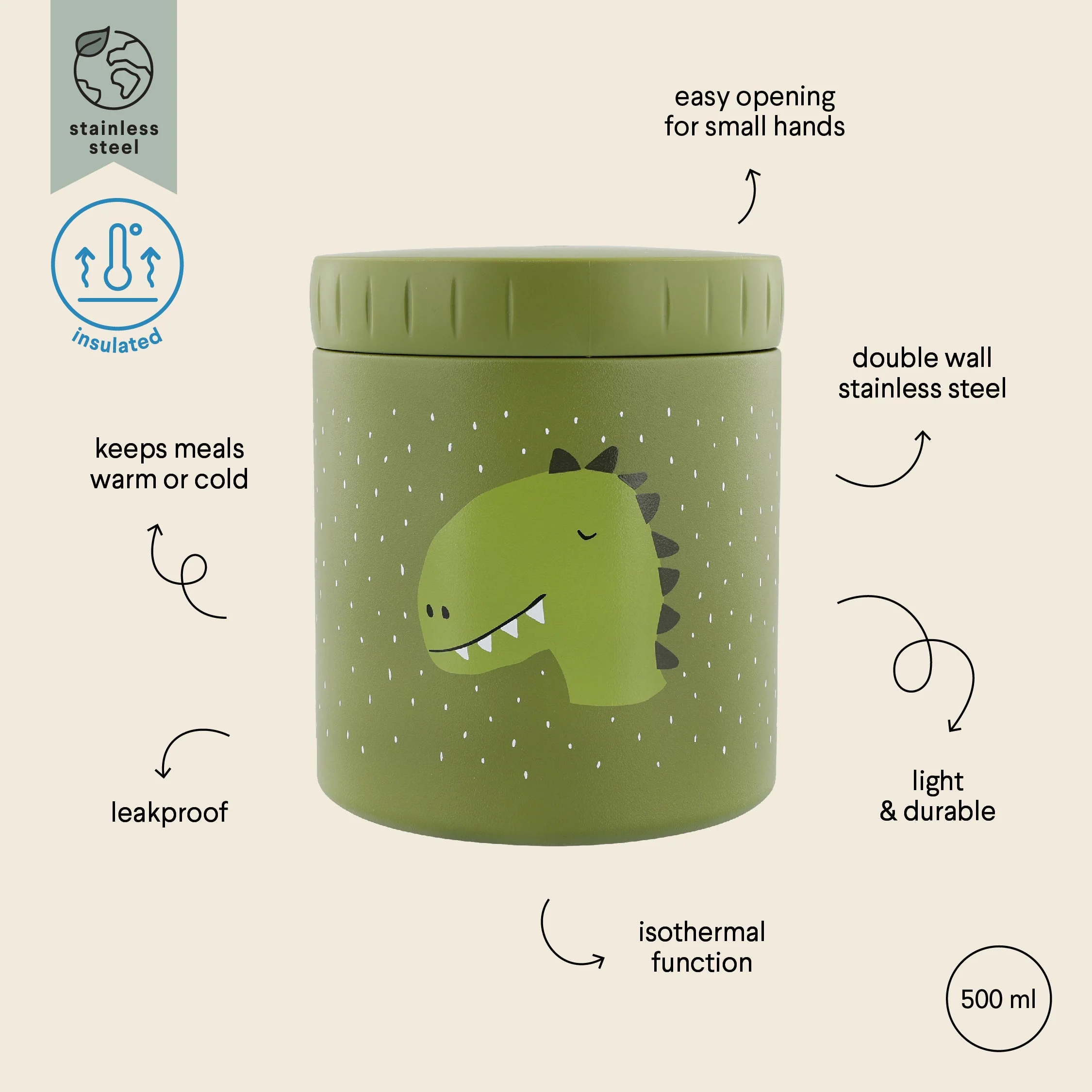 Trixie Thermische Lunch Pot 500ml | Mr. Fox - Image 3