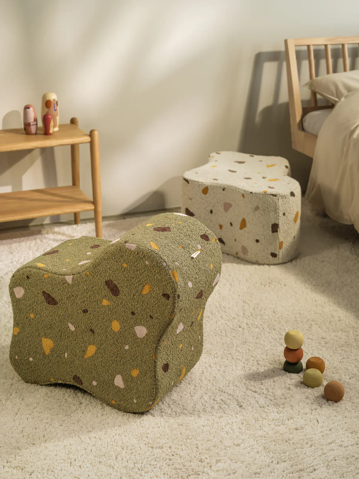 Wigiwama Cloud Pouffe | Terrazzo Moss - Image 5