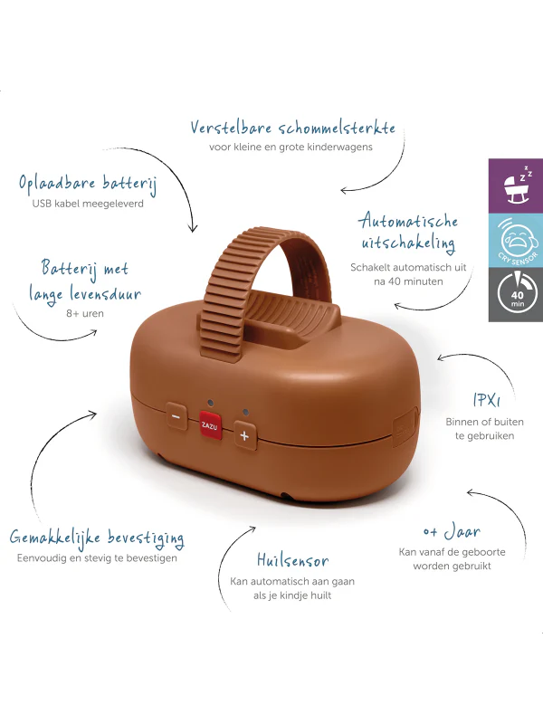 Zazu Baby Rocker | Brown - Image 5